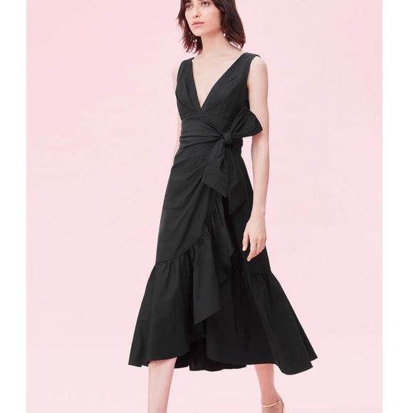 Rebecca Taylor Dresses & Skirts - NWT Rebecca Taylor Black Taffeta Bow Dress - 4